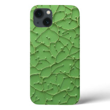 ディープグリーンオーガニックテクスチャーiPhoneケース