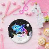 ディープシーマジカルシンプルルシャーク誕生日 ペーパープレート (パーティー)