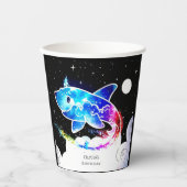 ディープシーマジカルシンプルルシャーク誕生日 紙コップ (正面)