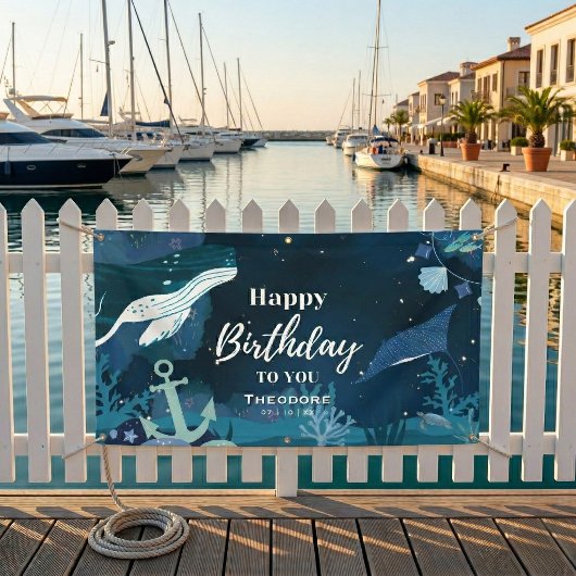 ディープシー誕生日アドベンチャーバナー 横断幕