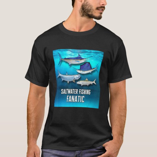 ディープシー・フィッシング 塩水釣り Tシャツ (正面)