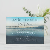 ディープシー・ブルー 結婚発表 披露宴パーティー 招待状 (スタンド正面)