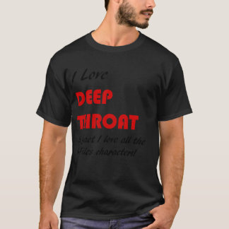 ディープスロートが大好きな面白いデザイン Tシャツ