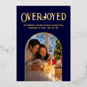 ディープネイビークリスマスベイビーバース発表写真 箔シーズンカード (正面)