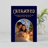 ディープネイビークリスマスベイビーバース発表写真 箔シーズンカード (立ち正面)