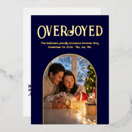 ディープネイビークリスマスベイビーバース発表写真 箔シーズンカード