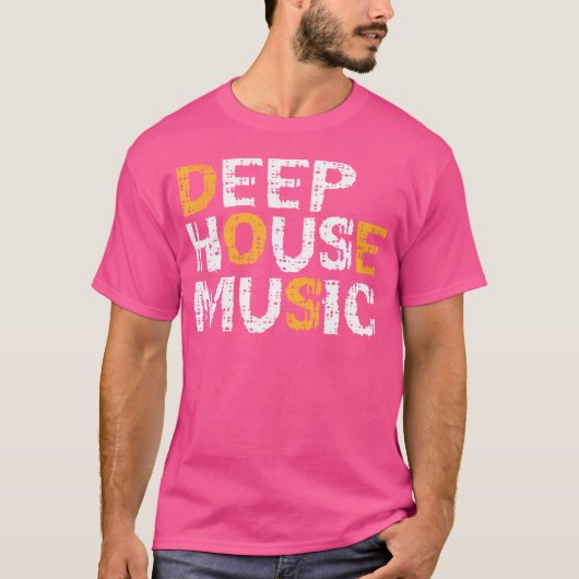 ディープハウスミュージックサウンド Tシャツ (正面)
