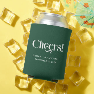 ディープパイン装飾セリフウェディング Cheers 缶クーラー