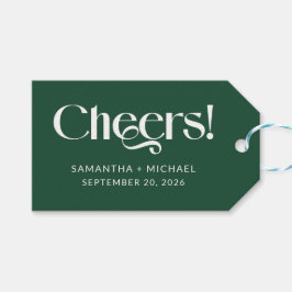 ディープパイン装飾セリフ ウェディング Cheers ギフトタグ