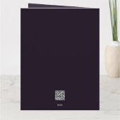 ディープパープルストロークス - お年賀カード カード (裏面)