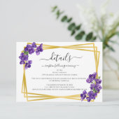 ディープパープルバイオレットの封入カード エンクロージャーカード (スタンド正面)