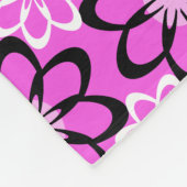 ディープピンクのパーソナライズドッグブランケット フリースブランケット (角)