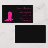 ディープピンクブーツ 名刺 (正面/裏面)