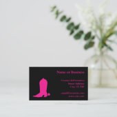 ディープピンクブーツ 名刺 (スタンド正面)