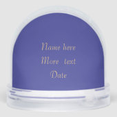 ディープブルーに金のモノグラム & ライラックの花輪 (裏面)