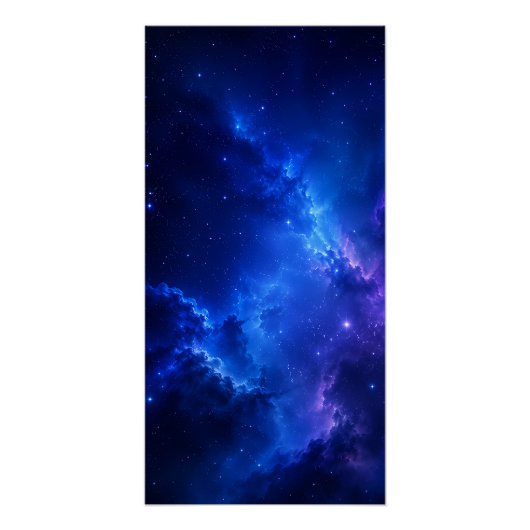 ディープブルー星雲銀河 ポスター (正面)