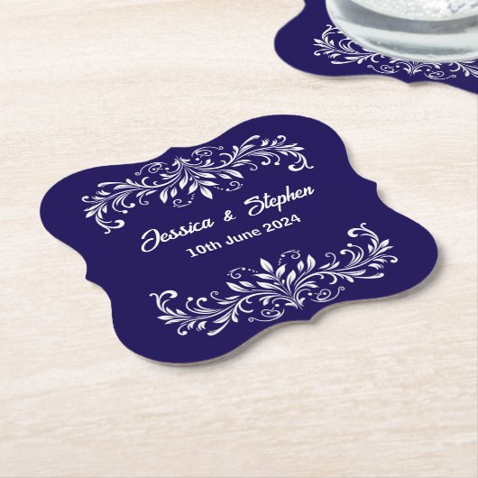 ディープブルー ペーパーコースター (アングル)