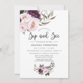 ディープベルベットフラワーのお茶会 招待状 (正面)