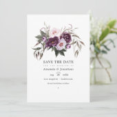 ディープベルベットフラワーの結婚式写真 セーブザデート (スタンド正面)