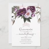 ディープベルベットフラワーキンセアニエラ 招待状 (正面)