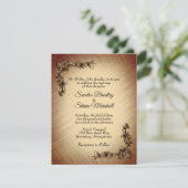 ディープラスティックフラワーズ ウェディング招待状 招待状 (スタンド正面)