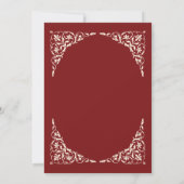 ディープルビーイスラム教ウェディング 招待状 (裏面)