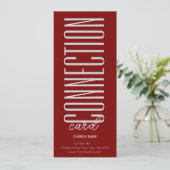 ディープレッド教会 コネクションカード 招待状 (スタンド正面)