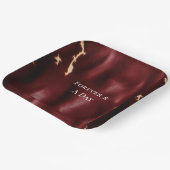 ディープレッド サウスウエストカウハイド ペーパープレート (傾斜あり)