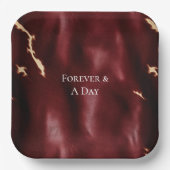 ディープレッド サウスウエストカウハイド ペーパープレート (正面)