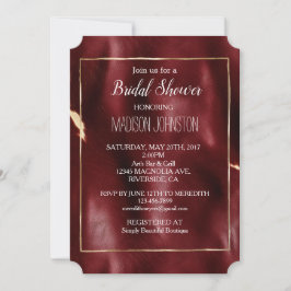 ディープレッド サウスウエストカウハイド 招待状