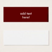 ディープレッド メッセージカード (正面&裏面)