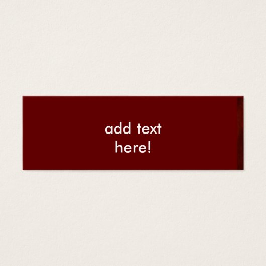 ディープレッド メッセージカード (正面)