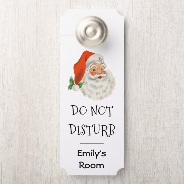 ディープレトロヴィンテージすてきサンタクロース ドアノブサイン (ノブ)