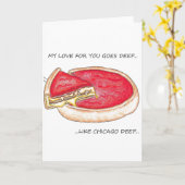 ディープ・シカゴ・ラブ カード (黄色い花)