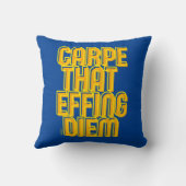 ディームラテン引用文を消すおもしろいカルペ クッション (裏面)