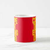 ディームラテン引用文を消すおもしろいカルペ コーヒーマグカップ (中央)