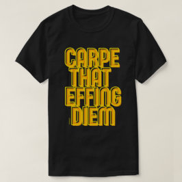 ディームラテン引用文を消すおもしろいカルペ Tシャツ