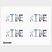 ディーモンドスピアーズライドステッカー 楕円形シール (シート)