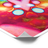 ディーリーキネティックコラージュ万華鏡のように千変万化するパターンポスター ポスター (角)