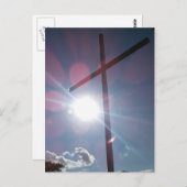 ディールズバーグヒルの頂上に座るメモリアルクロス ポストカード (正面/裏面)