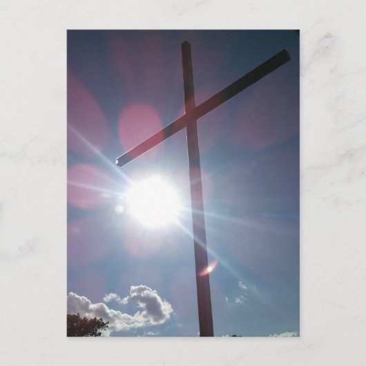 ディールズバーグヒルの頂上に座るメモリアルクロス ポストカード (正面)