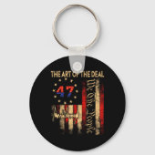 ディール大統領の芸術ドナルトランプヴィンテージ キーホルダー (正面)