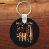 ディール大統領の芸術ドナルトランプヴィンテージ キーホルダー (正面)