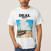 ディール・ケントの海岸旅行ポスター Tシャツ (正面)