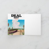 ディールKent海辺の旅行ポスター ノートカード (内部)