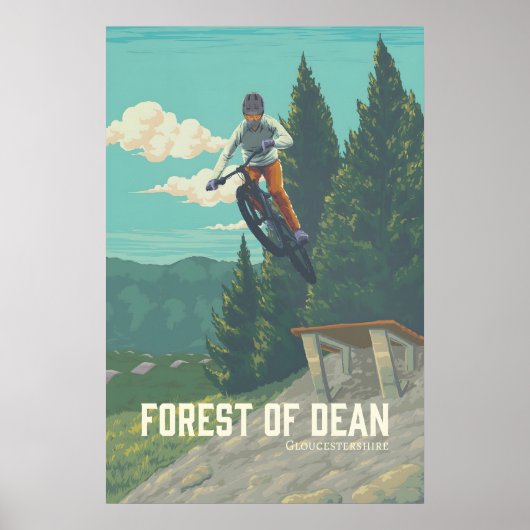 ディーンの森マウンテンバイクの旅行ポスター ポスター (正面)