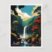 ディーンツリーオーストラリアアートヴィンテージトラベルイラストレーション ポストカード (正面)