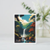 ディーンツリーオーストラリアアートヴィンテージトラベルイラストレーション ポストカード (スタンド正面)