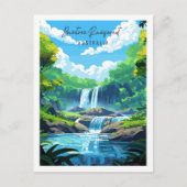 ディーンツリーレインフォレストヴィンテージ旅行イラストレーション ポストカード (正面)