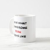ディーン素晴らし。 コーヒーマグカップ (正面左)